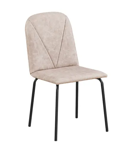 Simple design fabric metal frame dining chair leisure