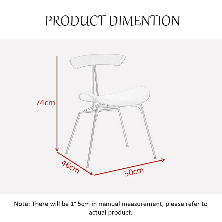 Nordic Industrial Style Loft Ant Dining Chair PU Leather Wood Chair