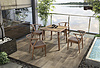 Hot sale aluminum dining set chair and table wicker set BP-3178