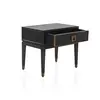 classic design black bedside table,