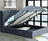 1513-1G Ottoman bed with flash Led and rhombus design