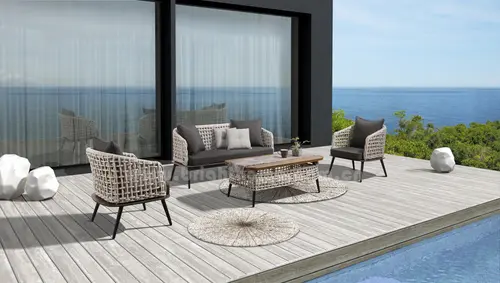 Outdoor wicker Patio Furniture sofa set BP-8139
