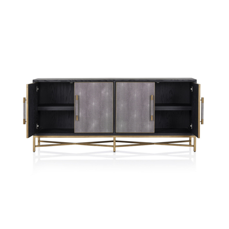 Classic Shagreen Sideboard  Elegant sideboard with 4 doors. Cool sidebaord.