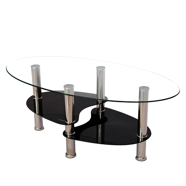 2020 Hot Sale High Quality Glass Coffee Table With Stainless Steel House Furniture