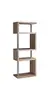 MDF/Particle Board Wooden Bookshelf with Iron Bracket