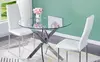 Factory Wholesale Cheap Modern Glass Top Dining Table