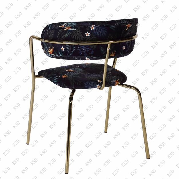 Modern Printed Fabric Dining Chair