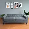 LV3325 Grey Fabric Sofa Bed