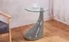 Home Furniture Tear Drop Coffee Table Glass Top