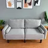 LV4148 Modern Minimalist Grey Fabric Sofa Bed