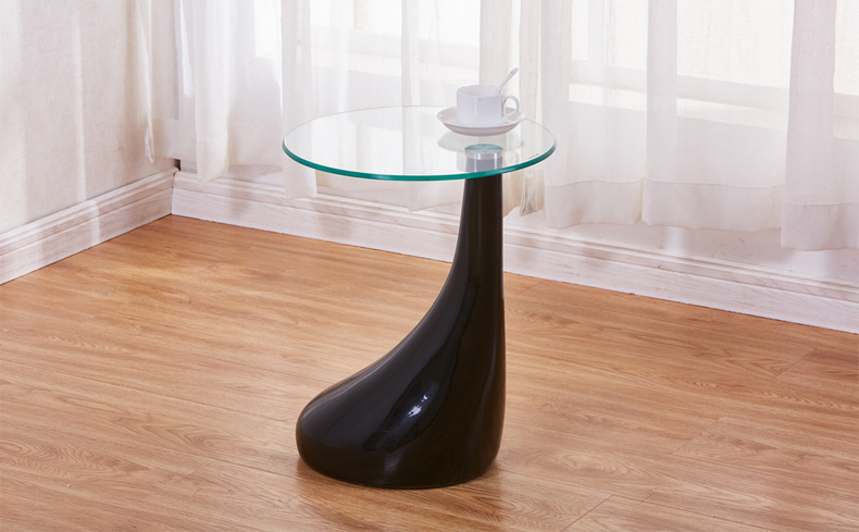 Home Furniture Tear Drop Coffee Table Glass Top