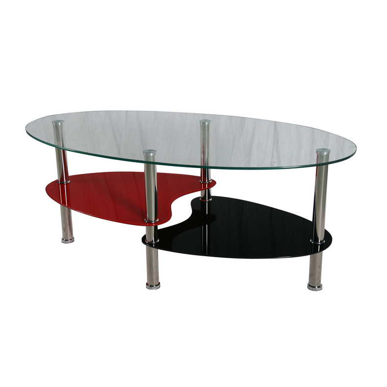 2020 Hot Sale High Quality Glass Coffee Table With Stainless Steel House Furniture