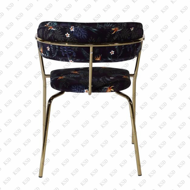 Modern Printed Fabric Dining Chair