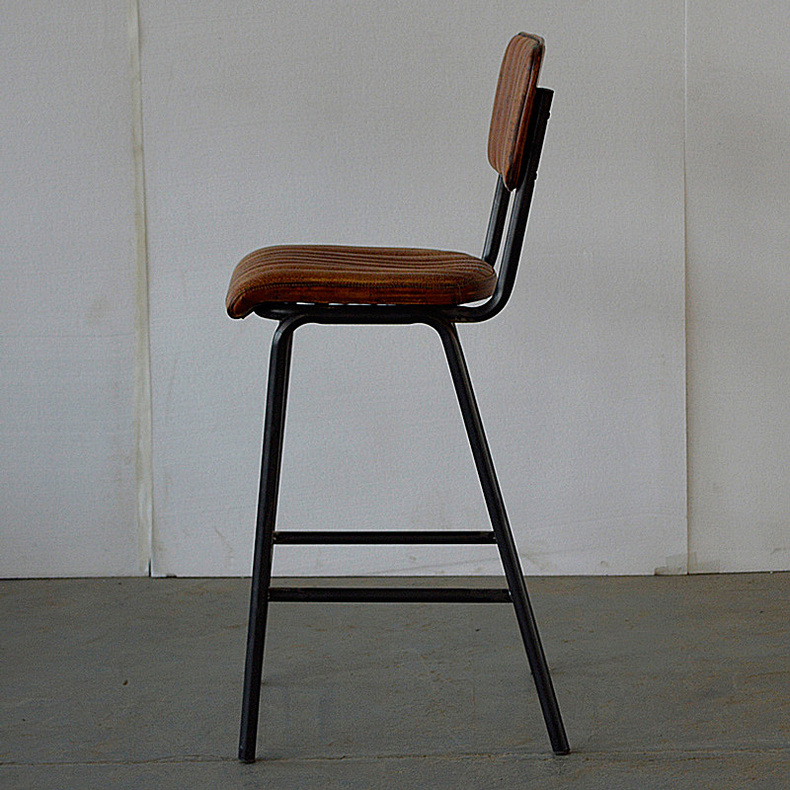 NC0213 iron leather bar stool