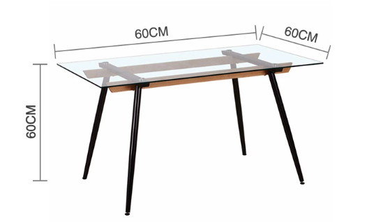 T-1047 New Design Home Furniture Glass Dining Table