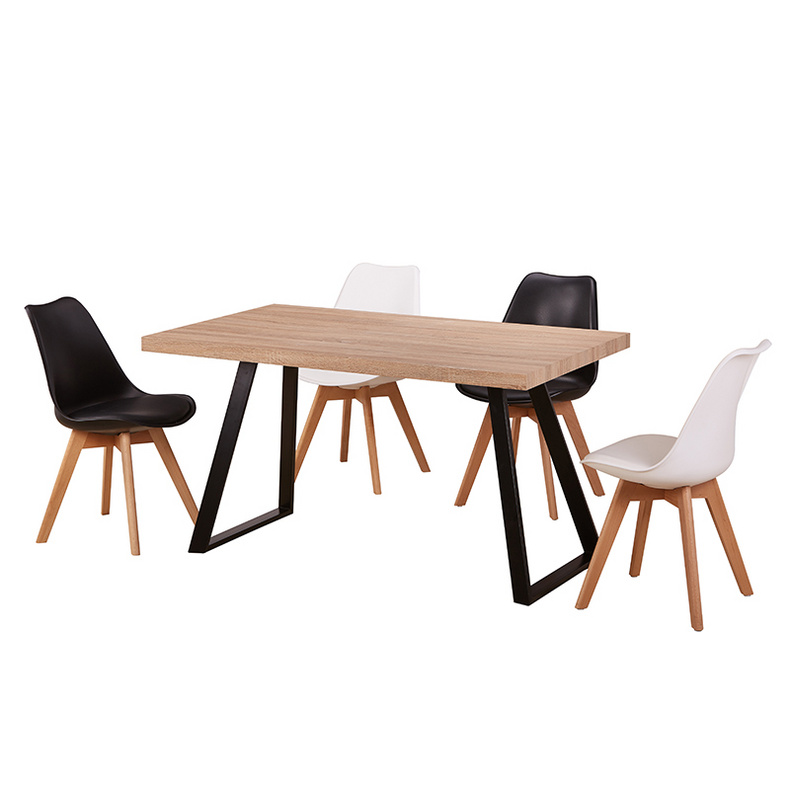 T-1043 Free Sample Cheap Home Furniture Wooden MDF Luxury Modern Dining Room Table