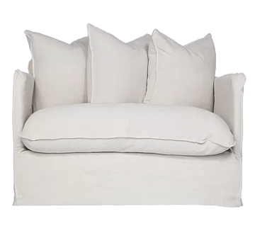 White Minimalist Armchir 009