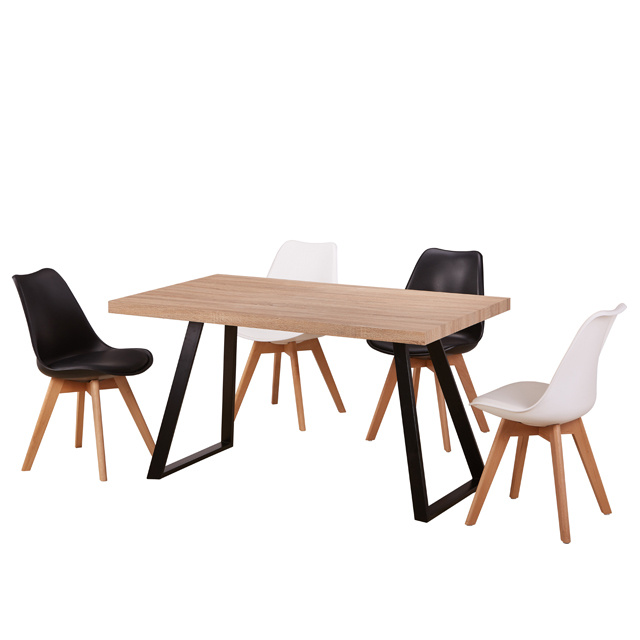 T-1043 Free Sample Cheap Home Furniture Wooden MDF Luxury Modern Dining Room Table