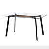 T-1044 Free Sample Cheap Modern home furniture glass dining table