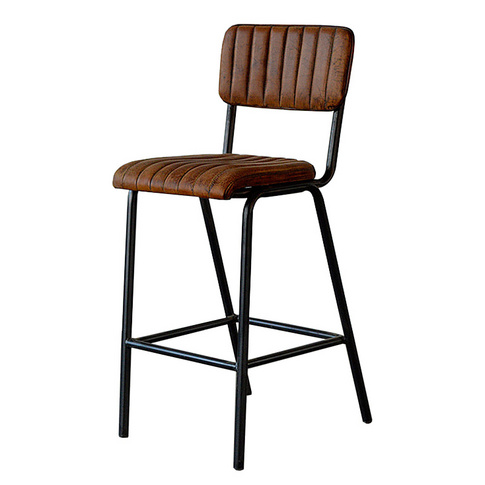 NC0213 iron leather bar stool