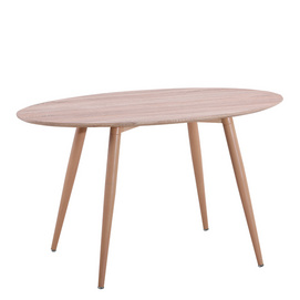 M-405 simple design modern metal MDF wood top dining table