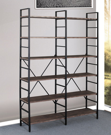 Double 6 tier shelves bookcase GS-ZW254