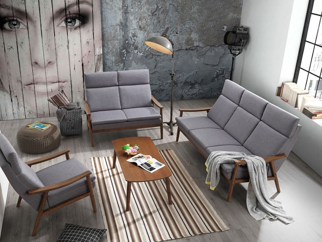 Wooden n Sofa Set-test