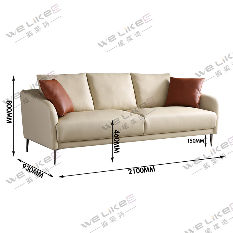 ZM767 Welikes Modern Leather Sofa