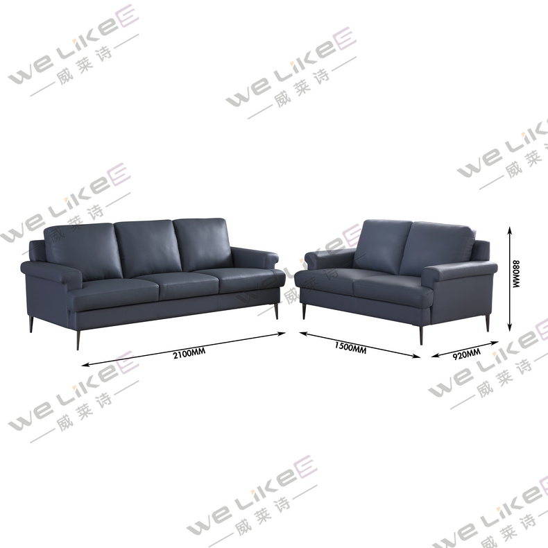 ZM765 leather sofa