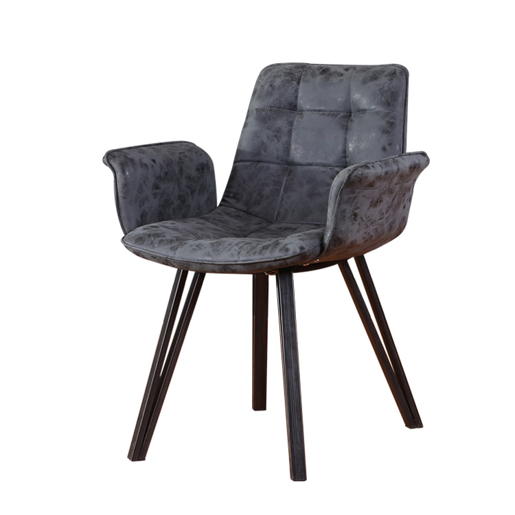 leather nordic metal restaurant dining room chair