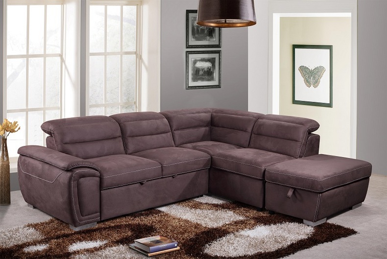 Commerical Modern Sectional Sofa with Storage Space  #19813-L3