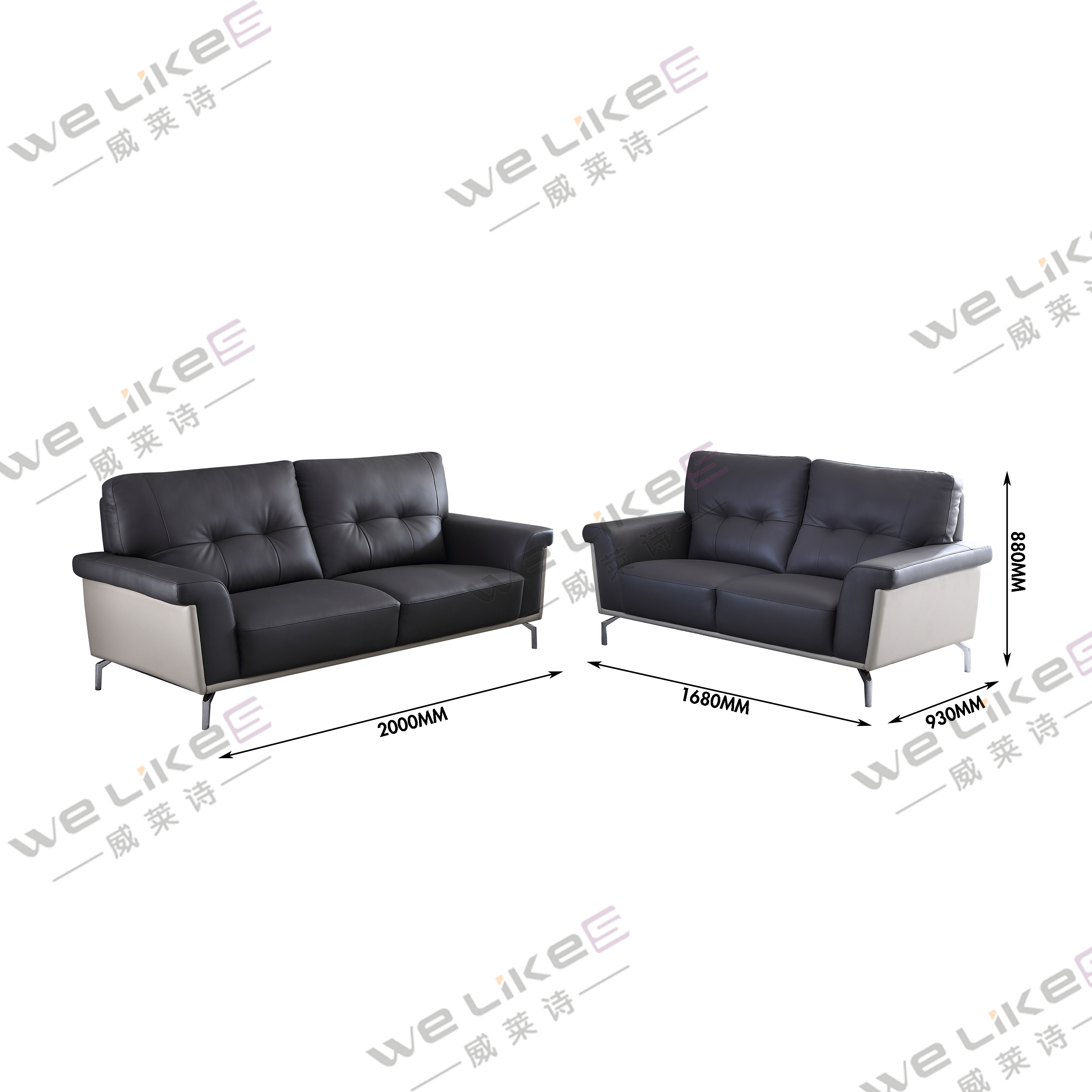 ZM773 Welikes Modern Leather Sofa