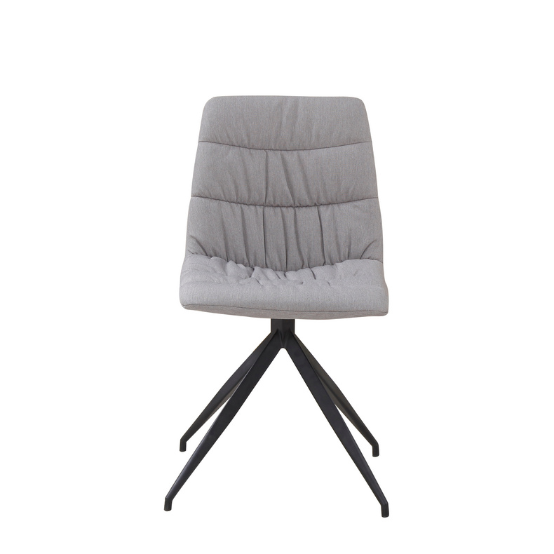 Modern Fabric And Metal Dining Chair