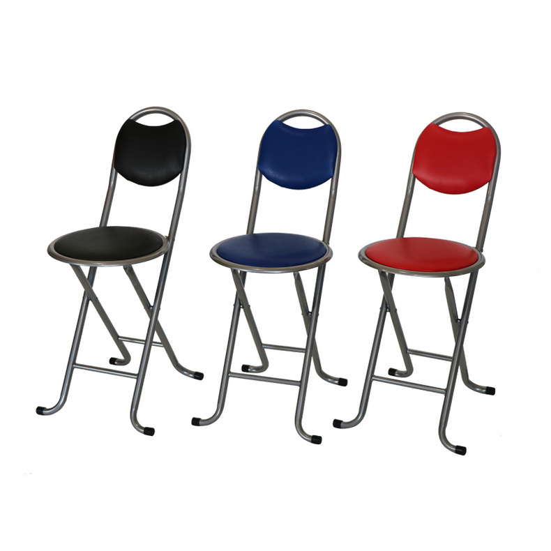 Metal Y Legged Portable Chair with Backrest