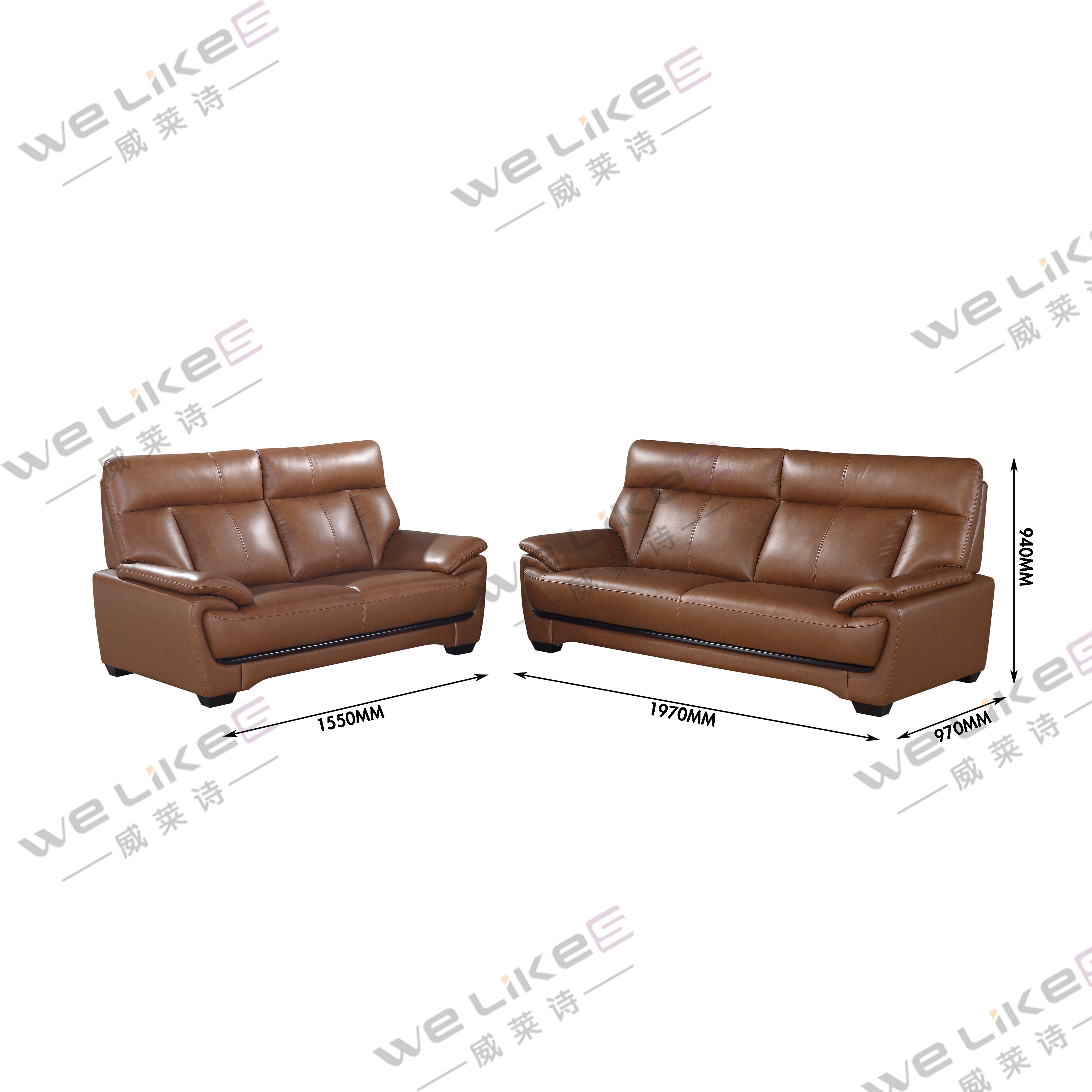 ZM719  Welikes Modern Leather Sofa