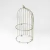 Bird cage design storage display rack metal tray dessert storage rack wire storage basket
