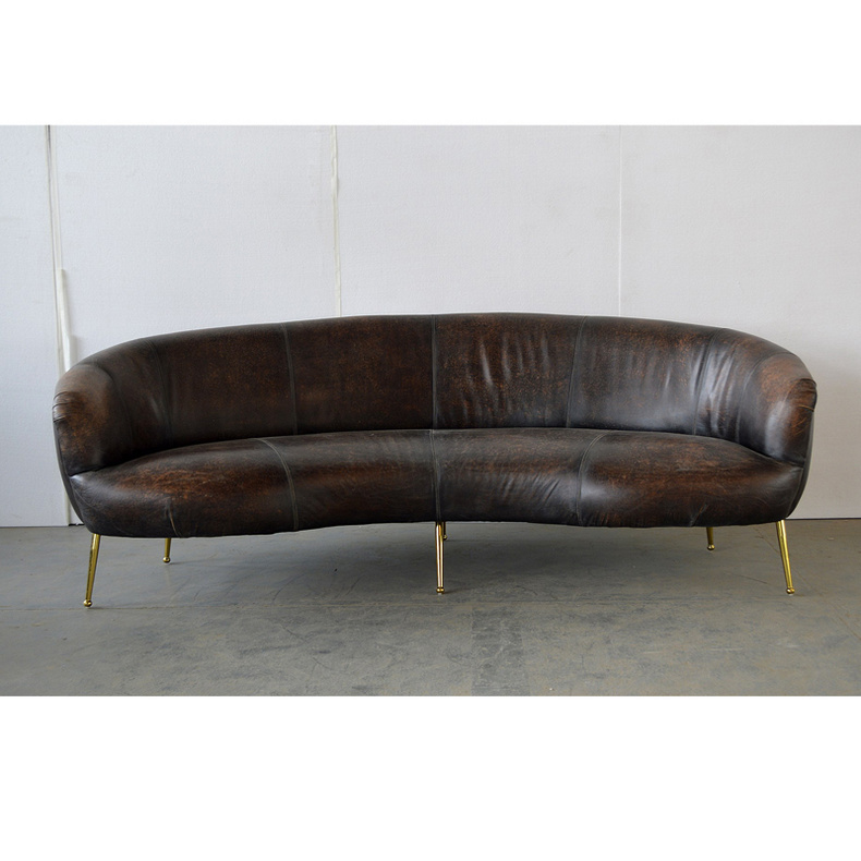 NC0294 The first layer of cowhide sofa for three