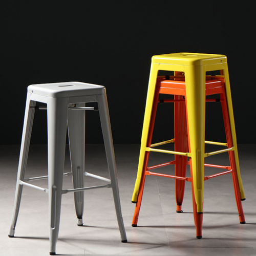 High seat vintage metal barstools