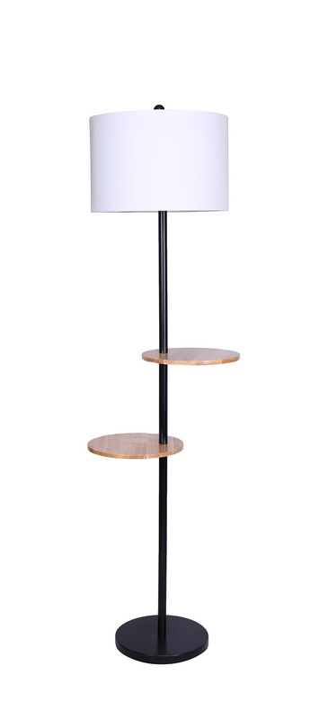 ML921910 - Wood Etagere Floor Lamp