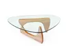 Modern glass with solid wood base coffee tables center table living room