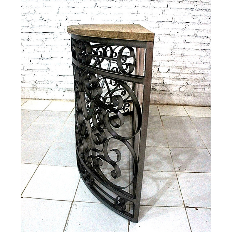 TAB OTH 17-05 iron semicircular console table