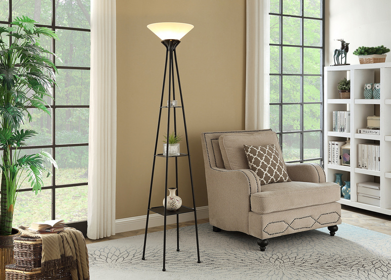 ML921912 - Metal Etagere Floor Lamp