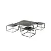 New Design Home Decor Square Stainless Steel Nested Coffee Table Modern Combination Coffee Table