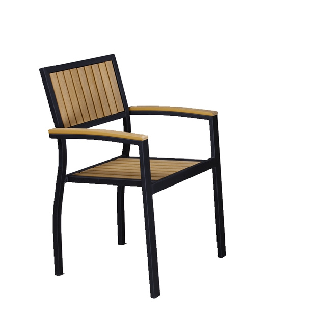 Plastic Wood Table and Chairs Set