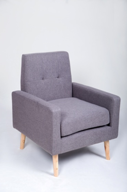 Minimalist Fabric Armchair
