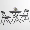 Plastic Wood Table and Chairs Set