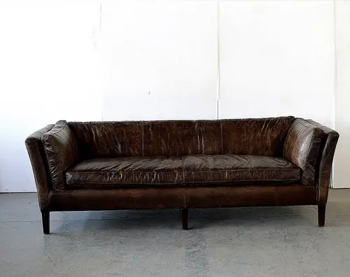 NC0401 leather three seater sofa