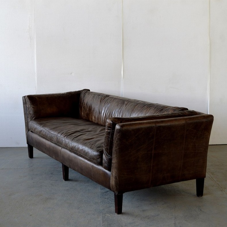 NC0401 leather three seater sofa