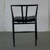 XD0107 iron leg leather seat dining chair