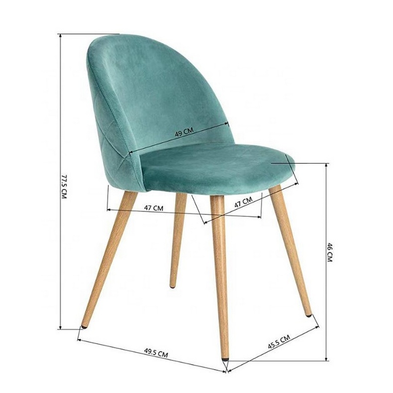 Modern Colorful Fabric Dining Chair  DR-DC-5873